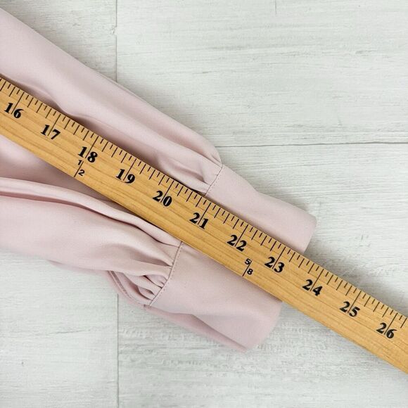 Rachel Parcell Womens S Madison Ave Sheath Dress Puff Sleeves Fitted Pastel Pink - Picture 13 of 16